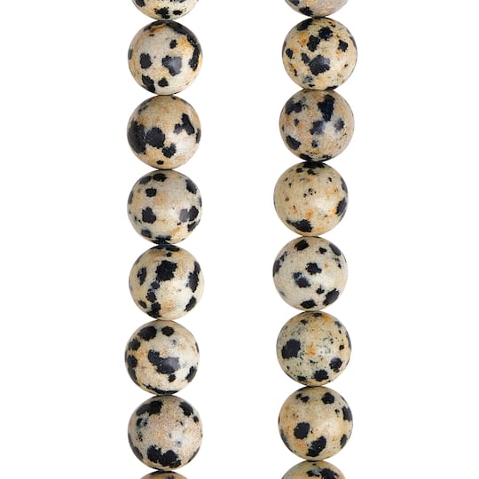 Dalmatian Jasper Round Beads, 8mm by Bead Landing™